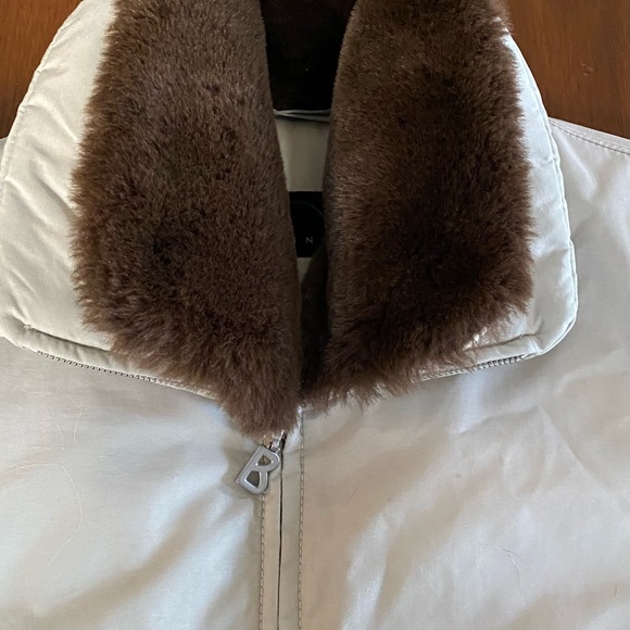BOGNER Embroidered Winter Jacket Faux Fur Collar, Size 10, Unworn w/ Tag - Picture 3 of 13